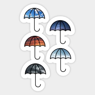 Umbrella sky Sticker